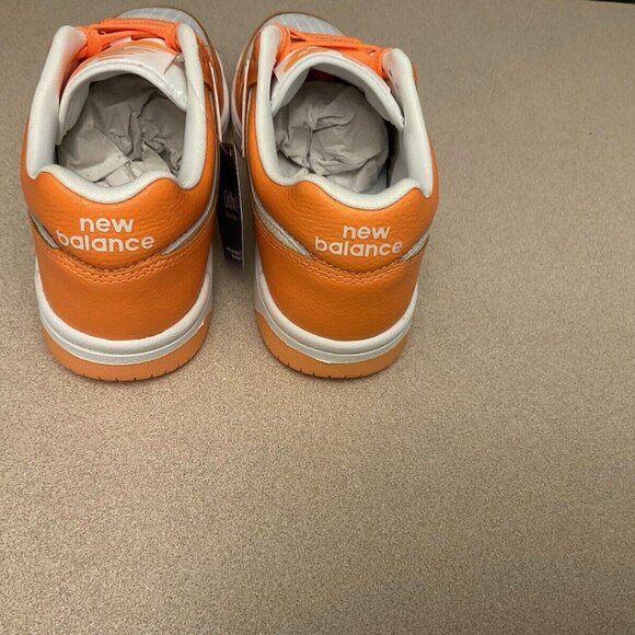 New! Womens New Balance 480 Leather Hot Mango/White Sneakers/Shoes. Size 8. - Picture 5 of 7